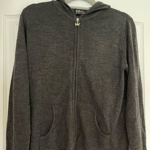 New York & Co Gray Zip up Sweater Size XL